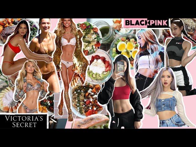 I ate like VICTORIA'S SECRET angels & BLACKPINK for a week (shocking results)