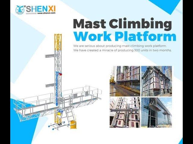 Mast Climber on-site installation &operation in USA