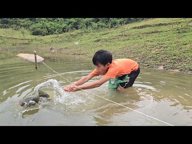 fishing, hook and trap techniques fishing with earthworms highland boy khai snakehead fishing