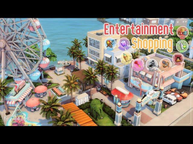 Развлечения и магазины│Строительство│Entertainment+Shopping│SpeedBuild│NO CC [The Sims 4]