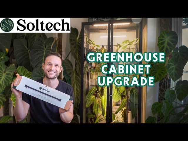 GREENHOUSE CABINET UPGRADE - reviewing the new Soltech GROVE growlight