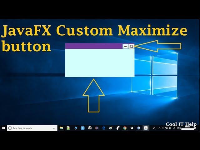 Custom Maximize button on Undecorated Window in JavaFX