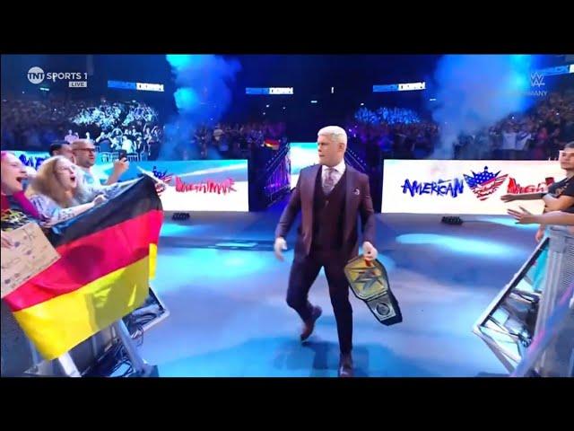 Cody Rhodes ELECTRIC Entrance WWE Smackdown Berlin, Germany