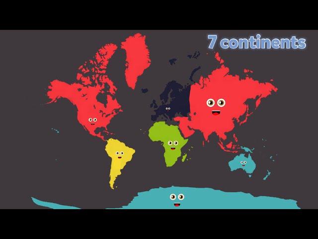 7 continents size comparison/Classic KLT remake!