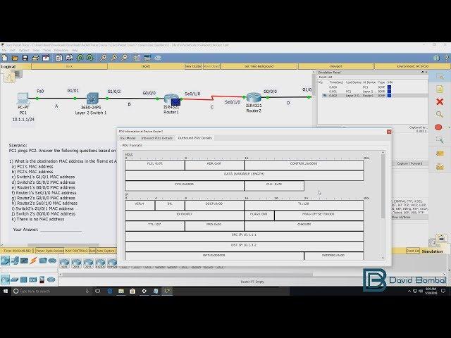 Cisco CCNA Packet Tracer Ultimate labs: Quiz Questions: Answers to the questions