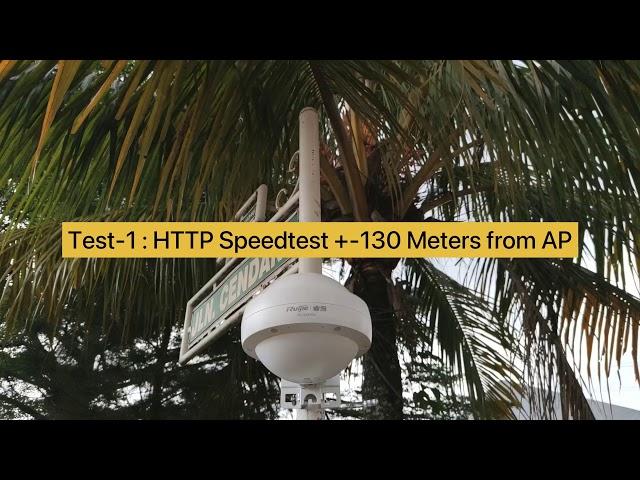 3 Mins to Test EAP602 Outdoor AP Speed at 130 Meters