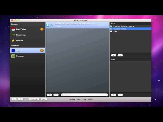 Mac App : iProcrastinate