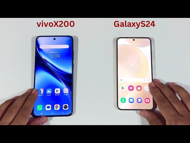 Vivo X200 vs Samsung Galaxy S24 Speed Test and Camera Compare