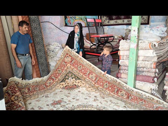 "Renovation of Jamila's house: purchase of carpets and kitchen appliances by the cameraman"