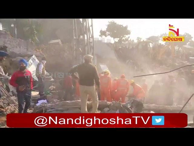 Three storey building collapses in Mohali: Rescued Operation Underway | NandighoshaTv