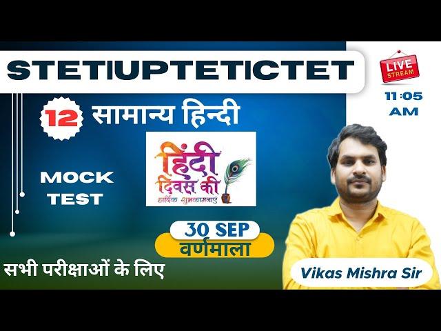 HINDY  || By  Vikas Sir  ( वर्णमाला -12 ) STET|UPTET|DSSSB|BPSC 4.0|JTET|CTET