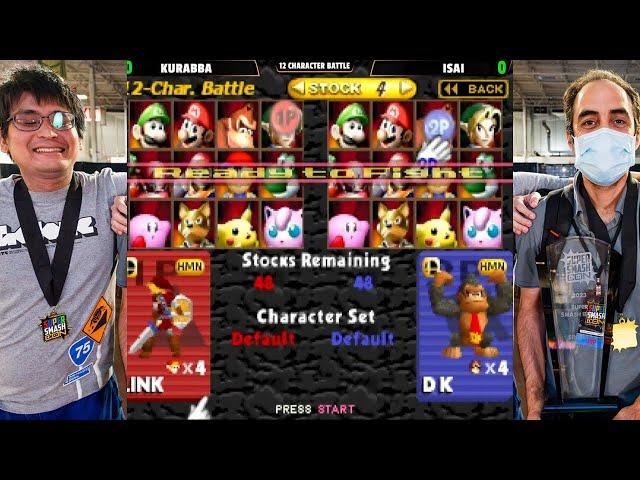 SSC 2023 - Isai Vs. Kurabba | 12 Character Battle - Super Smash Bros - SSB64