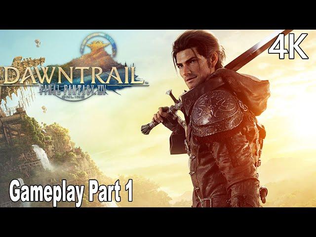 Final Fantasy XIV Dawntrail Gameplay Walkthrough Part 1 4K No Commentary