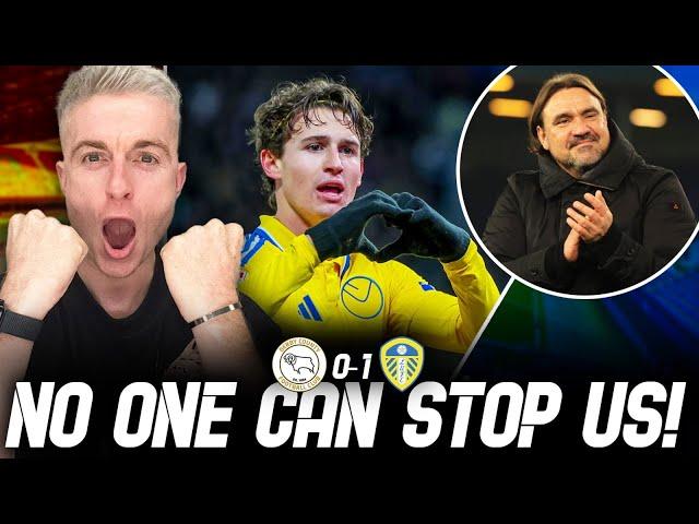 DERBY 0-1 LEEDS UNITED | BRENDEN AARONSON STRIKES HOME AS LEEDS STAY TOP!