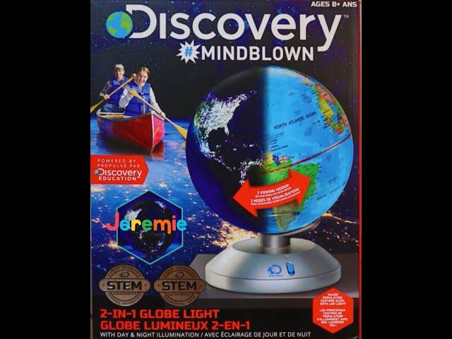 Discovery 2 in 1 Globe Light STEM #MINDBLOWN Unboxing : Jeremie