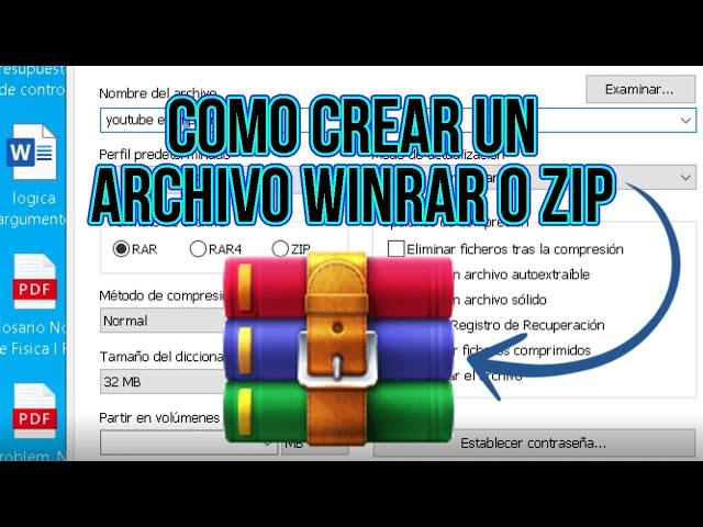 Como Crear Un Archivo Winrar,Zip o Rar Paso a Paso Bien Explicado 2021