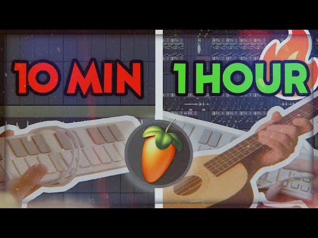 Making a HIT SONG in 10 Minutes vs 1 Hour Challenge (FL Studio 21)