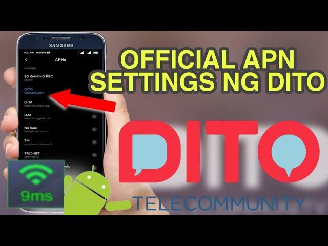 Dito Telecom Mobile APN SETTINGS SETUP TUTORIALS