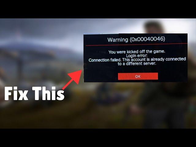 Dayz: Warning (0x00040046) Login error (Easy fix)