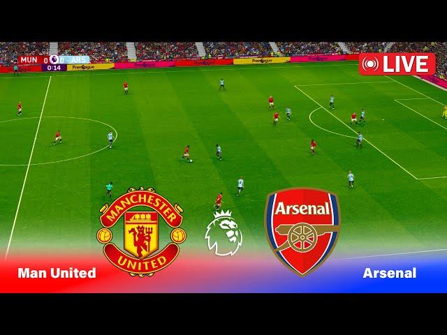 LIVE : MANCHESTER UNITED vs ARSENAL - English Premier League 2025 | Full Match | PES 21 Simulation