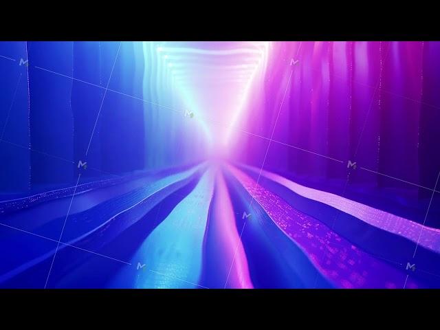 abstract motion digital cg background neon color lines pattern blue violet tunnel gradient loop