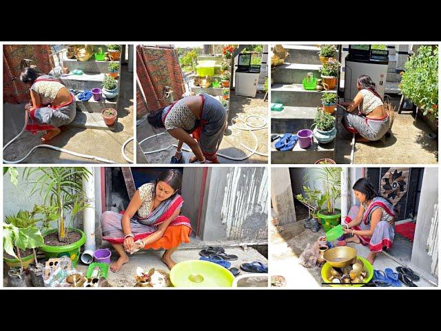 एक ही दिन में इतना सारा मेहनत बाप रे  | House Cleaning Vlog Indian Mom Saree | saree cleaning vlog