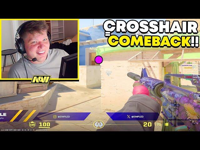 S1MPLE CHANGED HIS CROSSHAIR TO MAKE THIS CRAZY COMEBACK!! (ENG SUBS) |CS2 FPL