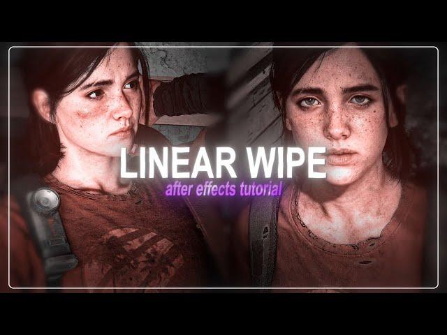 linear wipe transition | after effects