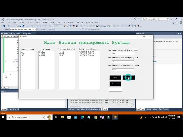 how to make a hair salon management system in c# | Hair dresser shop management system