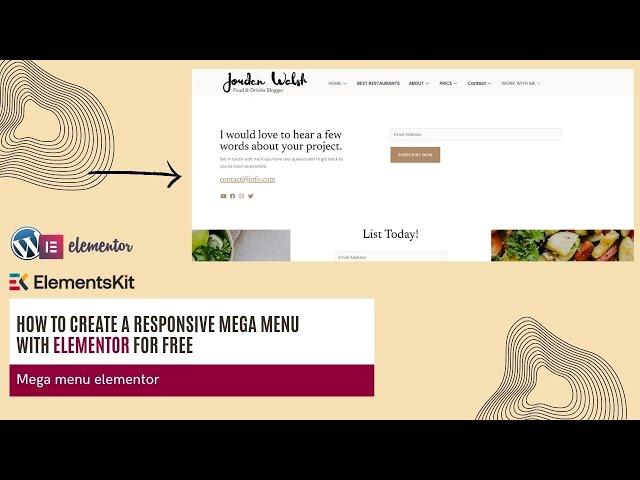 Mega Menu Elementor | Mega Menu with Elementskit Lite