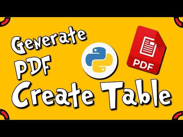 Generate PDF with Python - ReportLab - Create Table - #2