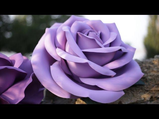 How to make a big rose from the Turkish foamiran