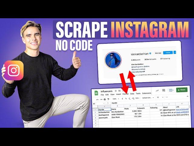 How to scrape Instagram followers (without code)