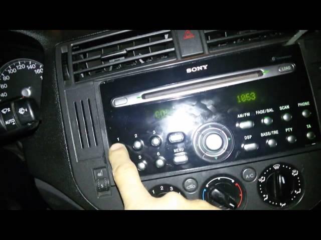 Ford Autoradio Sony CD132 MP3 keycode Security