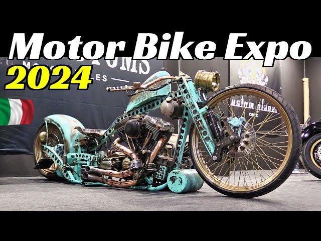 Motor Bike Expo 2024 [MBE] Highlights Part 2 - Verona, Italy - Customs, Choppers, Cafè-Racers & More