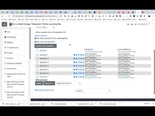 How to Create a Quiz in Moodle and Assign Random Quesitons