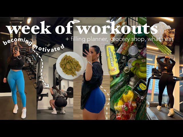 FULL WEEK OF WORKOUTS | What I Eat in a Day, Goal Setting & Productivity, Fitness Motivation Vlog