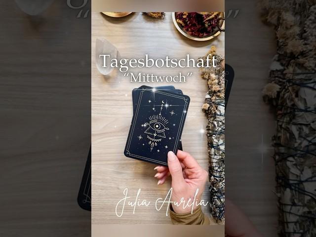 Tagesbotschaft „Mittwoch“ #tarot #orakel