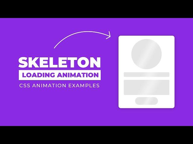 Pure CSS Skeleton Loading Animation | CSS Animation Tutorial