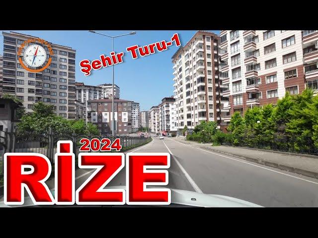 RİZE Şehir Turu -1 (2024) / RİZE CITY TOUR -1 / Rize'ye bir de Aksiyon Kamerasından Bakın / 4K