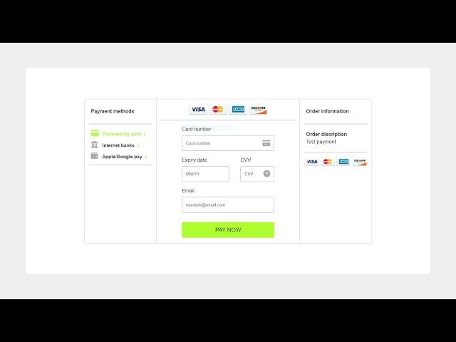 Payment Form | Credit Card Payment Form | HTML, CSS & JavaScript