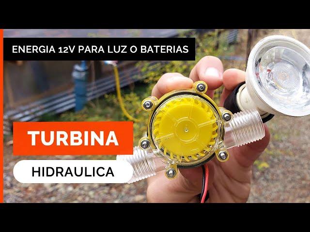 GENERADOR HIDRAULICO de ENERGIA!    (turbina 12v 10w) Cómo producir electricidad casera con agua