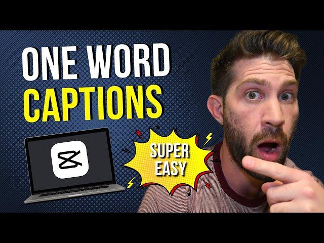 Easy One Word Captions for CapCut PC |  CapCut Desktop Tutorial | Video Editing Tutorial 2023