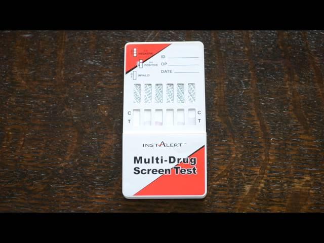 InstAlert 6 panel drug test kit demonstration and guide