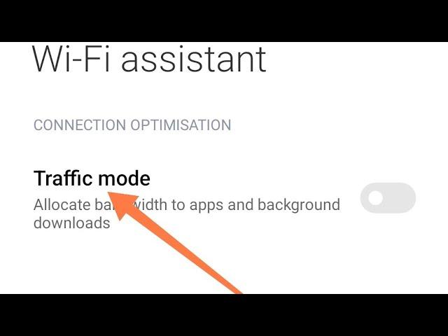 redmi note 10 me traffic mode on off kaise kare, wifi assistant setting redmi note 10