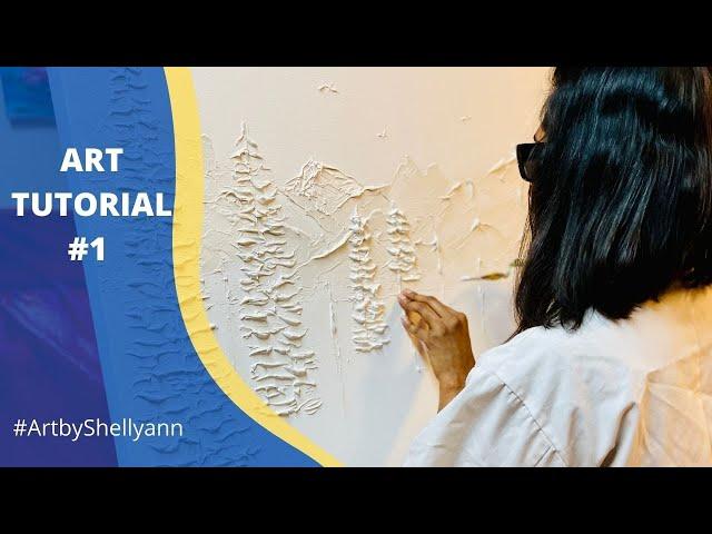 Art tutorial #1: HOW TO MAKE MOUNTAINS using modelling paste