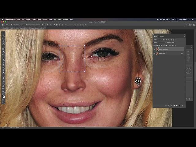 Photoshop Tutorial: Linsay lohan makeover