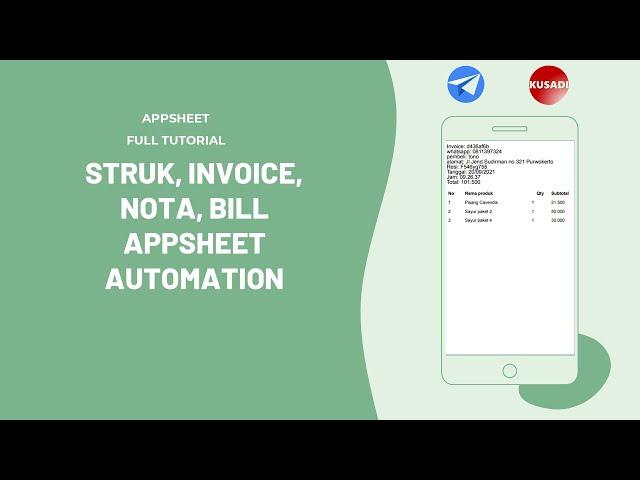 STRUK, INVOICE, NOTA, BILL dengan automation tanpa error