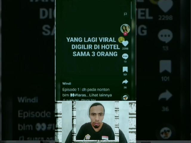 VIRAL‼️DI GILIR DI HOTEL SAMA TIGA ORAG#reaction #vidiotiktok  #vidioviral