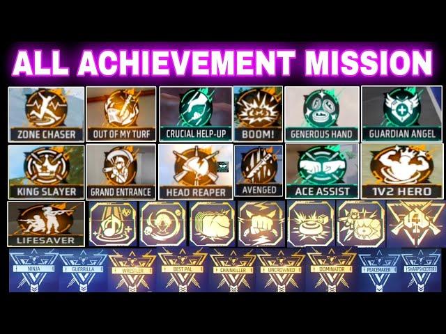 How to Complete all achievement mission in Free fire || Free fire All achievement mission complete